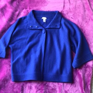 Chico’s purple wool jacket. Size 1